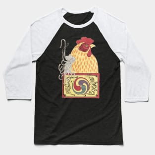 Cute Japanese Jack in the Box Chicken Kawaii Baseball T-Shirt